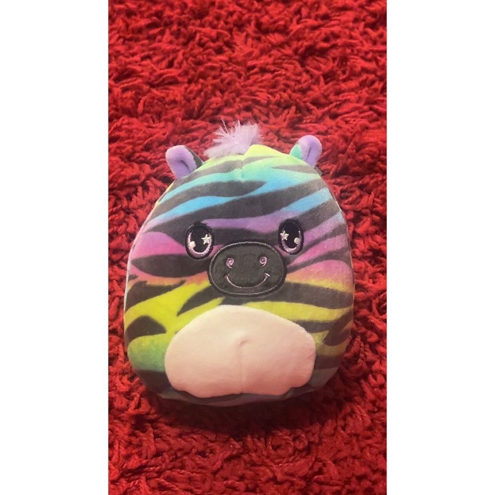 Squishmallows Safiyah Rainbow Zebra 5" — No Hang Tag